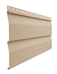 Виниловый сайдинг Docke, Корабельный брус D4.5D STANDARD, Крем-брюле