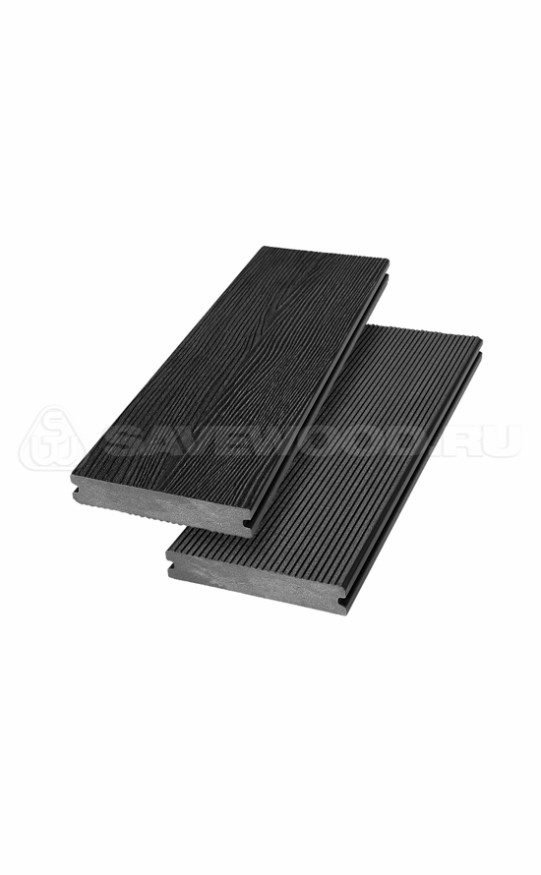 Террасная доска ДПК SaveWood, SW Abies (R), Черный купить в Краснодаре