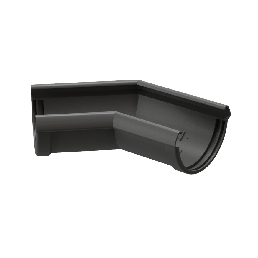 Угол желоба 135˚ Docke Lux, Графит купить в Краснодаре