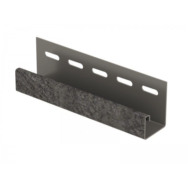 J-планка Ю-пласт Стоун Хаус Кирпич, Графитовый купить в Краснодаре