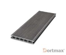 Террасная доска из ДПК VELVET CLASSIC Черного цвета