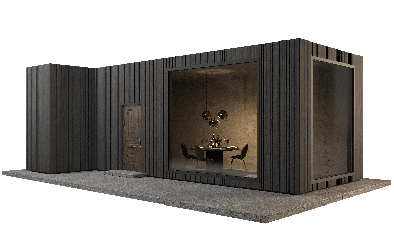 Фасадная панель GRINDERDECO, ДПК, двухсторонняя, цвет Серый базальт купить в Краснодаре