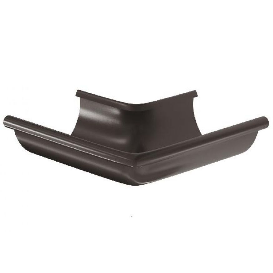 Угол желоба внешний 90°, Aquasystem, RR 32 Тёмно-коричневый 150/100 купить в Краснодаре