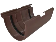 Муфта для желоба Альта-Профиль, цвет Коричневый Элит.