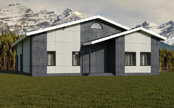 Фиброцементный сайдинг Roofas Board Stone Цвет Графит купить в Краснодаре