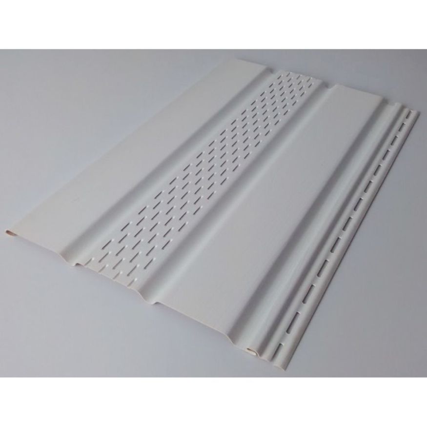 Софит Тройной с частичной перфорацией Tecos Белый купить в Краснодаре