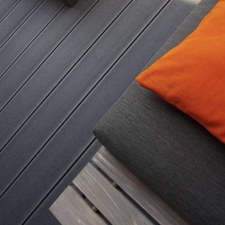 Террасная доска из ДПК Faynag Premium VELVET-ZEBRA - Цвет графит купить в Краснодаре