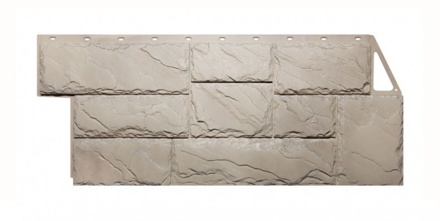 Фасадные панели Fineber, Крупный камень, Цвет песочный. купить в Краснодаре