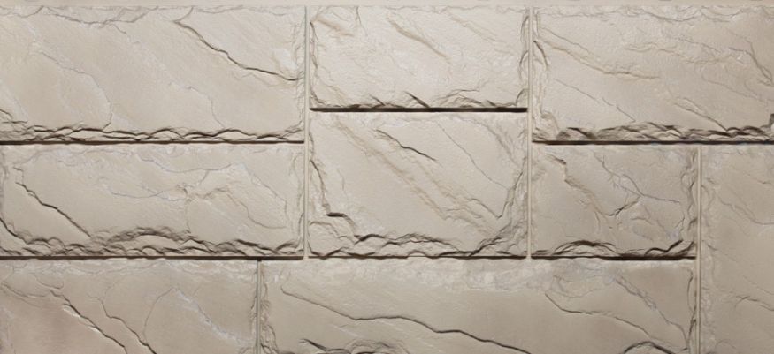 Фасадные панели Fineber, Крупный камень, Цвет песочный. купить в Краснодаре