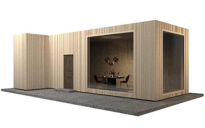 Фасадная панель GRINDERDECO, ДПК, двухсторонняя, Дуб выбеленный. купить в Краснодаре