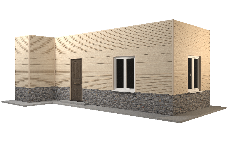 Фасадная панель GRINDERDECO, ДПК, двухсторонняя, Дуб выбеленный. купить в Краснодаре