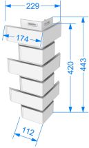 Угол Docke, Standard, Flemish (Флемиш) Жёлтый