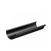 Водосточный желоб Aquasystem, черный RAL 9005, длина 3.00 м, размер 125/90.