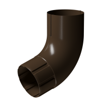 Колено 72˚ для водостока Docke Stal Premium, цвет Каштан.