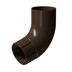 Колено 72˚ для водостока Docke Stal Premium, цвет Каштан.