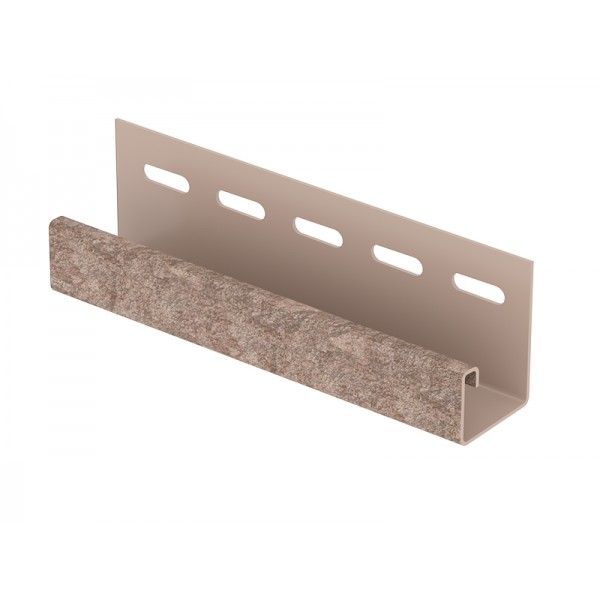 J-планка Ю-Пласт Стоун Хаус Сланец, Бурый купить в Краснодаре