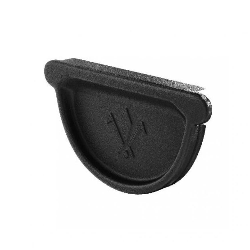 Заглушка Aquasystem универсальная с резиновым уплотнителем, RAL 9005 Черный 125/90 купить в Краснодаре