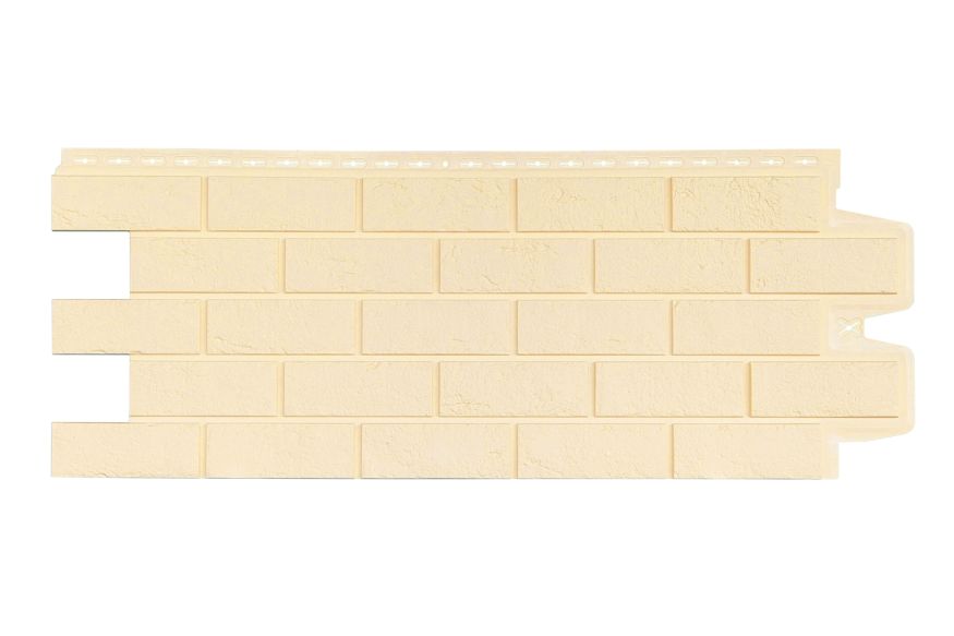 Фасадная панель Grand Line, Состаренный кирпич Classic, Бежевый купить в Краснодаре