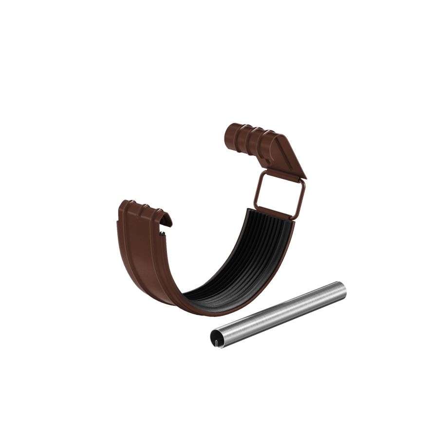 Соединитель желоба в комплекте Aquasystem, RAL 8017 Тёмно Коричневый 150/100 купить в Краснодаре