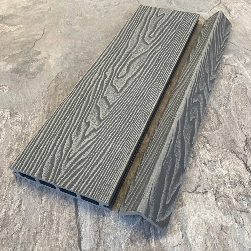 Террасная доска ДПК EasyDecking, Wood-X, Серый купить в Краснодаре