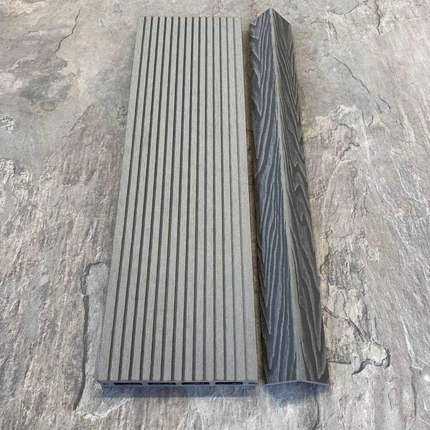 Террасная доска ДПК EasyDecking, Wood-X, Серый купить в Краснодаре