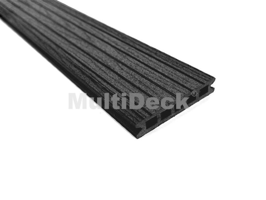 Террасная доска из ДПК MultiDeck Pro Цвет: Черный бархат купить в Краснодаре