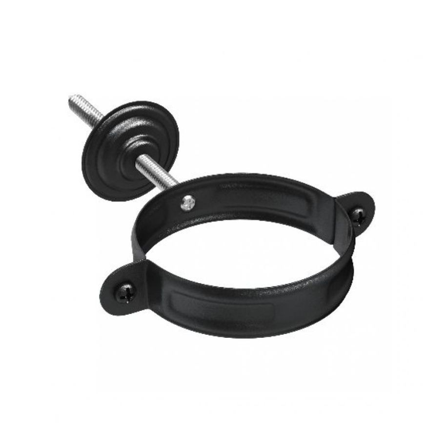 Комплект креплений для трубы Aquasystem, RAL 9005 Черный 125/90 купить в Краснодаре