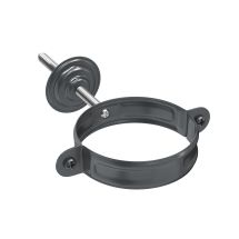 Хомут с комплектом крепления Aquasystem, RAL 7024 Тёмно-серый 125/90