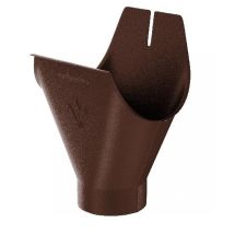 Воронка желоба Aquasystem, коричневая матовая RAL 8017, 125/90.