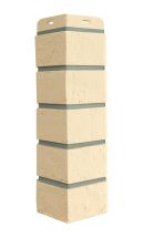 Угол наружный Grand Line, Состаренный кирпич Design, Бежевый, шов RAL 7006