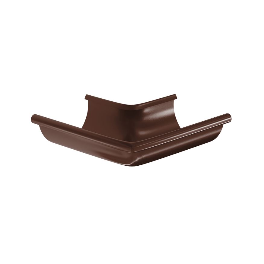 Угол желоба наружный Aquasystem, RAL 8017 Тёмно Коричневый 150/100 купить в Краснодаре