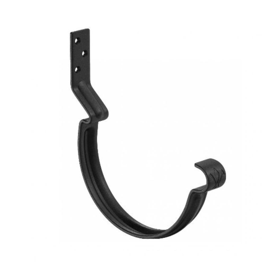 Короткий крюк для крепления желоба Aquasystem, RAL 9005 Черный 125/90 купить в Краснодаре