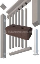 Крепление балясины Savewood