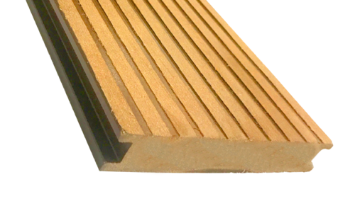 Террасная доска ECODECKING Premium в желтом цвете из ДПК купить в Краснодаре