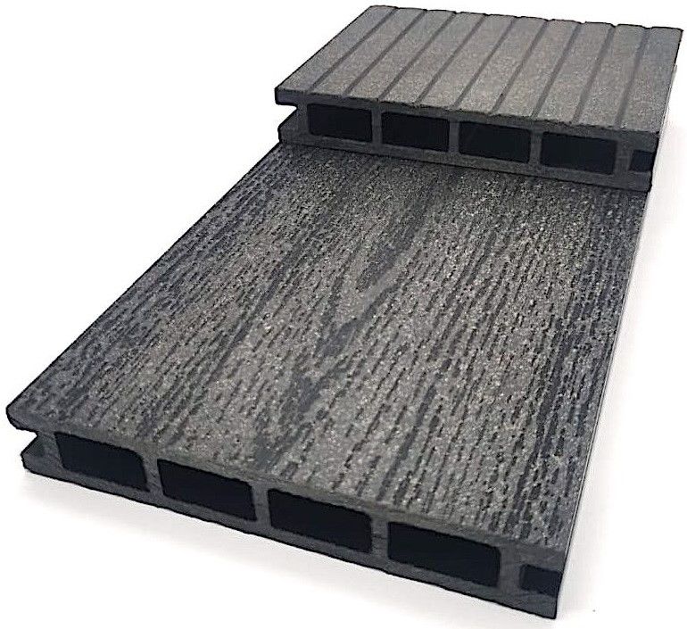 Террасная доска NanoWood «Эко Классик» Антрацит купить в Краснодаре