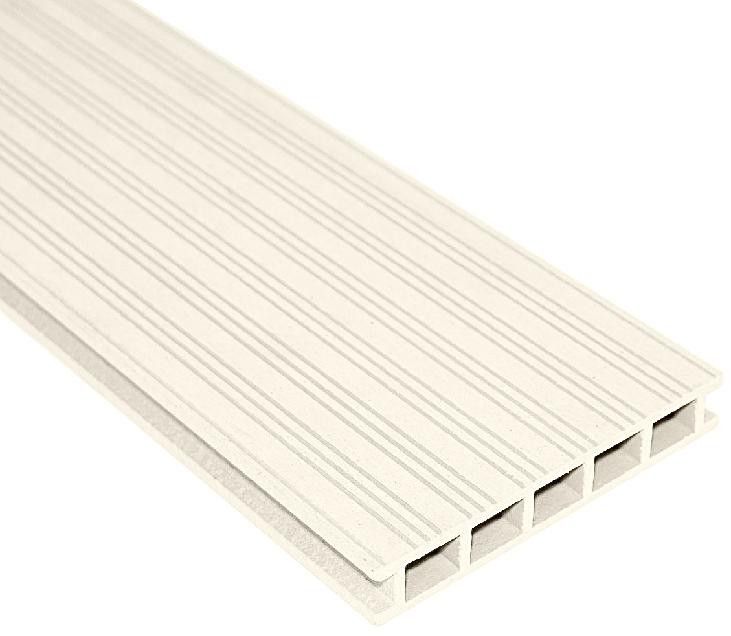 Террасная доска Faynag Premium VELVET-ZEBRA из ДПК в цвете Слоновая кость. купить в Краснодаре