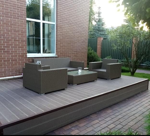 Террасная доска Faynag Premium VELVET-ZEBRA из ДПК в цвете Слоновая кость. купить в Краснодаре