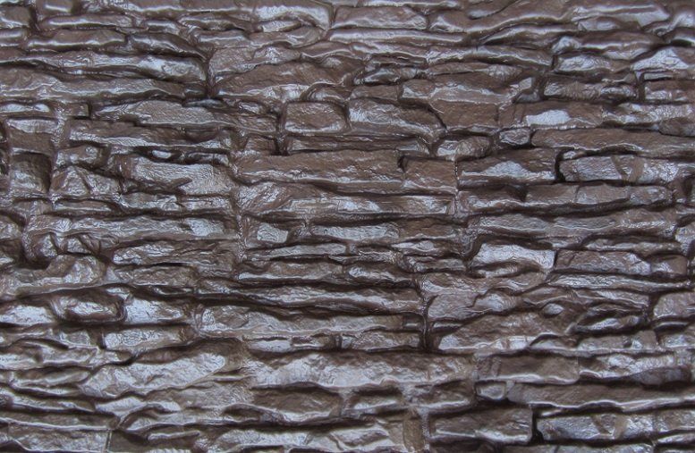 Фасадная панель Аэлит Пласт крупного формата, коричневая. купить в Краснодаре