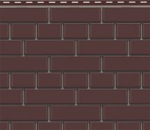 Фасадная панель Доломит, Коричневый кирпич с окраской.