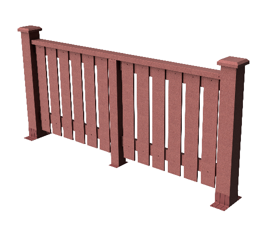 Декоративное ограждение из ДПК GRINDERDECO Вилидж мербау. купить в Краснодаре