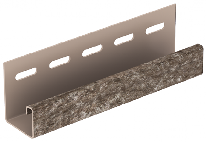 J-планка Ю-Пласт Стон Хаус Кварцит, Коричневый купить в Краснодаре