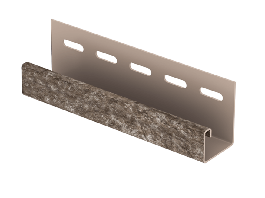 J-планка Ю-Пласт Стон Хаус Кварцит, Коричневый купить в Краснодаре