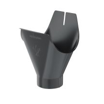 Воронка желоба Aquasystem, RAL 7024 Тёмно-серый 150/100