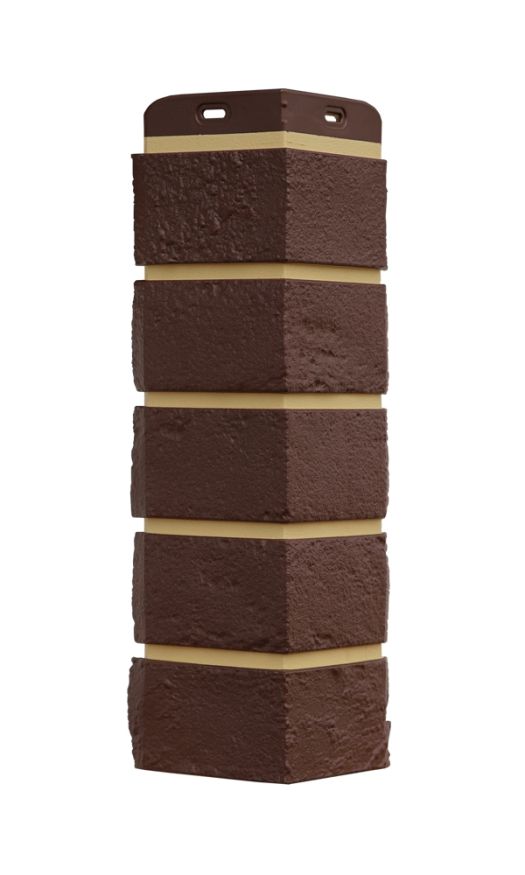 Угол наружный Grand Line, Состаренный кирпич Design Plus, Каштан (Песочный шов) купить в Краснодаре