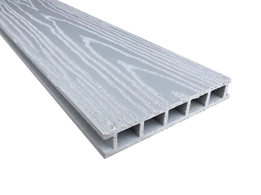 Террасная доска Faynag Premium BOGNATO Серебристая из ДПК купить в Краснодаре