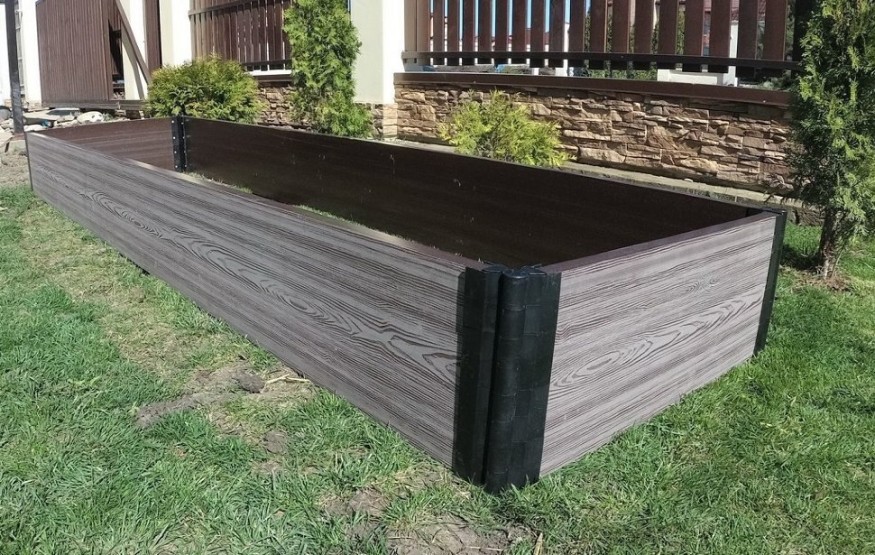 Доска для грядок NauticPrime из ДПК, серого цвета, размеры 300х30х2950 мм купить в Краснодаре