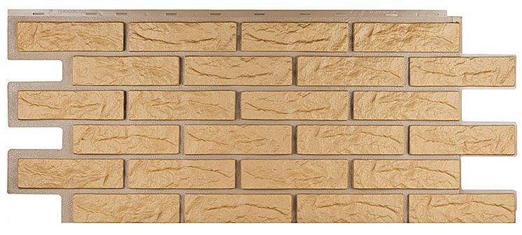 Фасадная панель Т-Сайдинг, Кирпич Лондон Брик Бежевый купить в Краснодаре