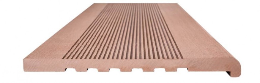 Ступени из ДПК NanoWood - Какао, полнотелые купить в Краснодаре