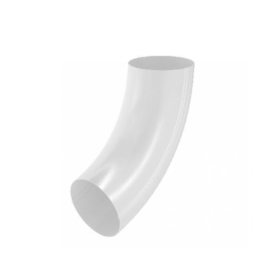 Колено трубы Aquasystem RAL 20 Белый 125/90 купить в Краснодаре