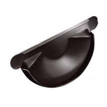 Заглушка для водосточного желоба Grand Line, Коричневая (RAL 8017)